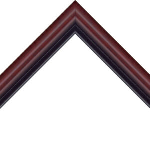 905-85 - 1 1/4" Mahogany Round/Black Lip