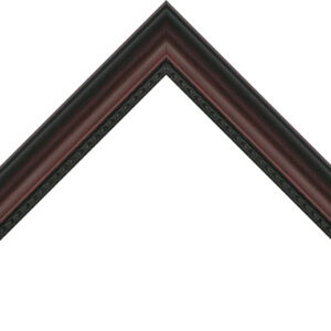 875-65 - 1 1/4" Mahogany Scoop/Black Bead