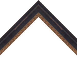 1 1/4" Distressed Espresso Gold Bead Lip